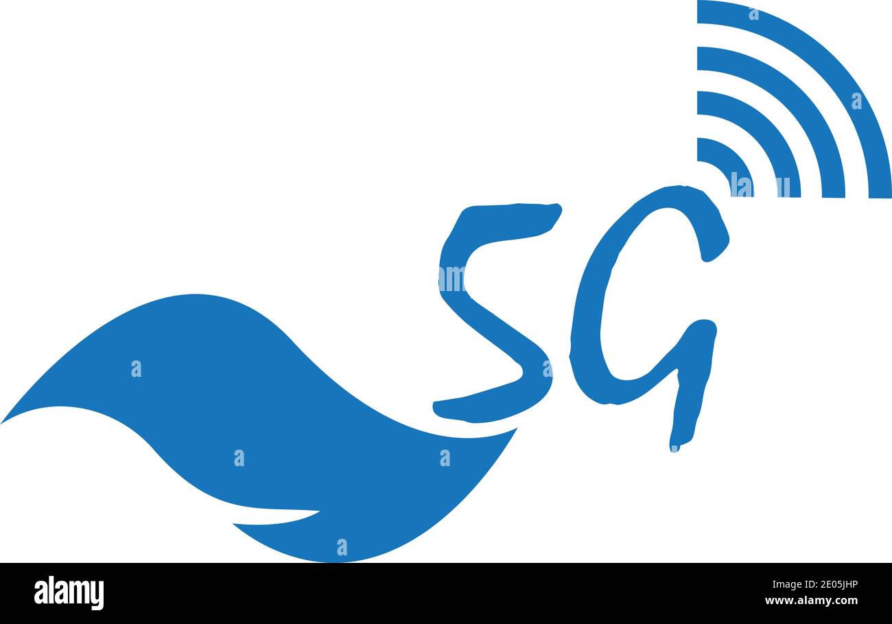 5g logo sign vector template Vector technology icon network sign 5G Stock Vector