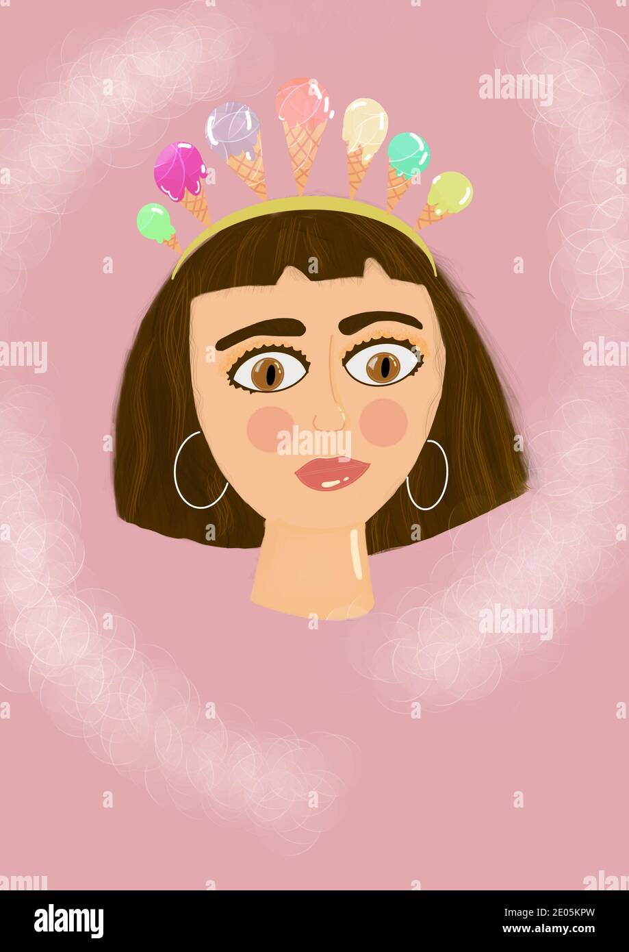 Ice cream queen Stock Photo Alamy