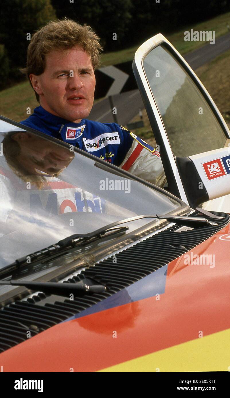 Malcolm wilson driving his 1989 vauxhall astra rally car hires stock