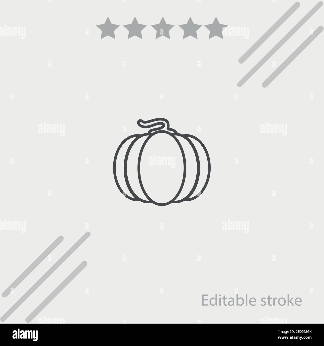 ripe pumpkin vector icon modern simple vector illustration Stock Vector ...