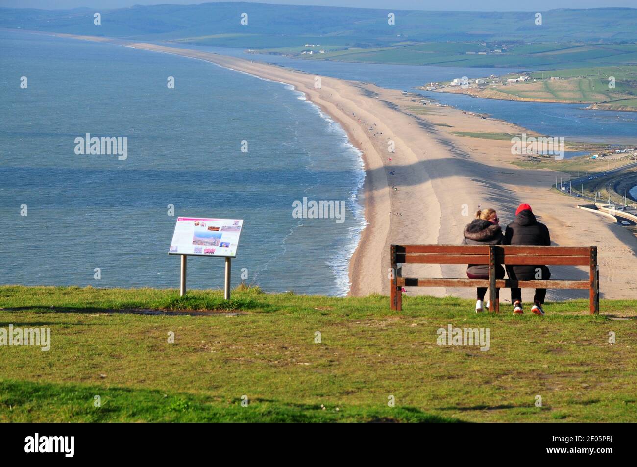 Chesil Beach. 29th December 2020. UK Weather. A bitterly cold but sunny