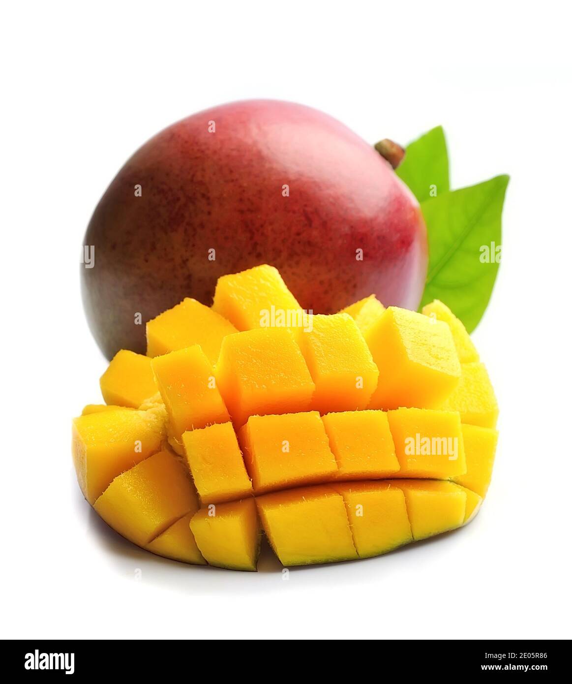 Mango fetus fruits on a white background Stock Photo Alamy