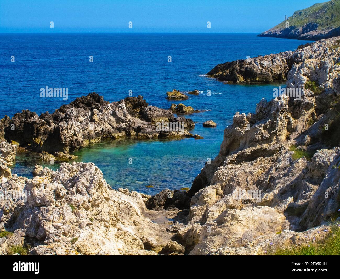 Italy Apulia Salento Otranto Coast Stock Photo