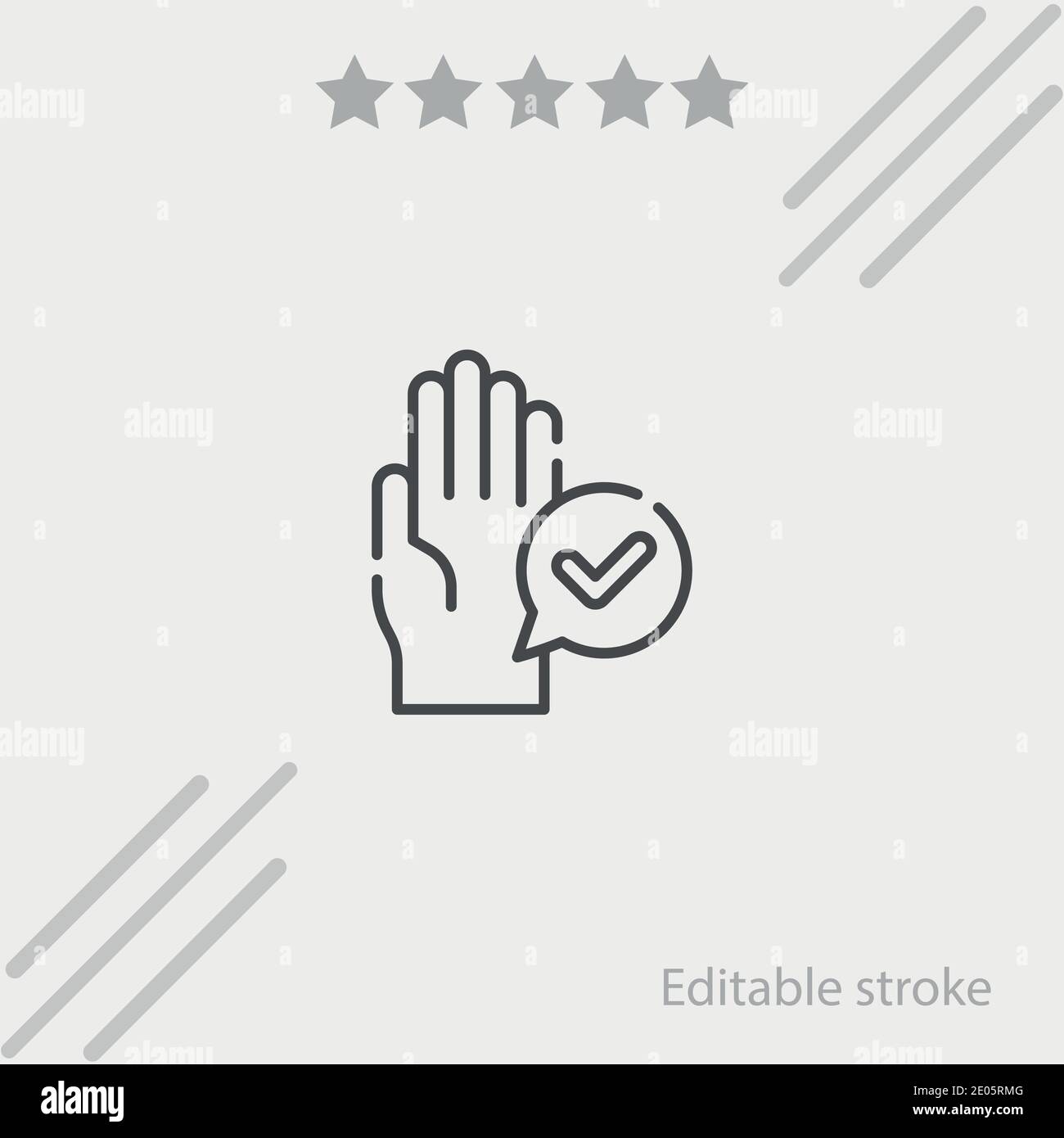 hand vector icon modern simple vector illustration Stock Vector Image ...