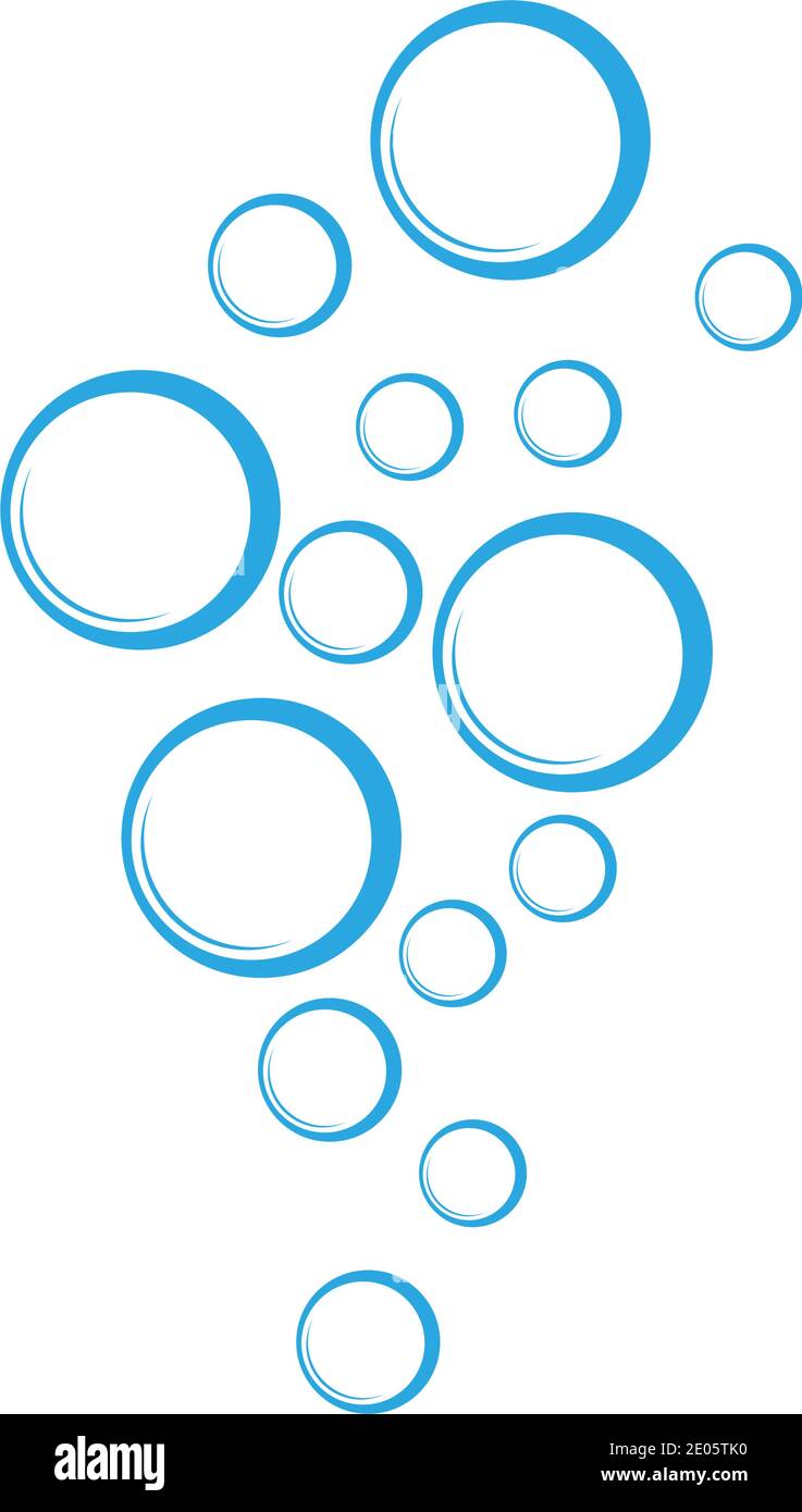 Bubble water vector illustration design template Stock Vector