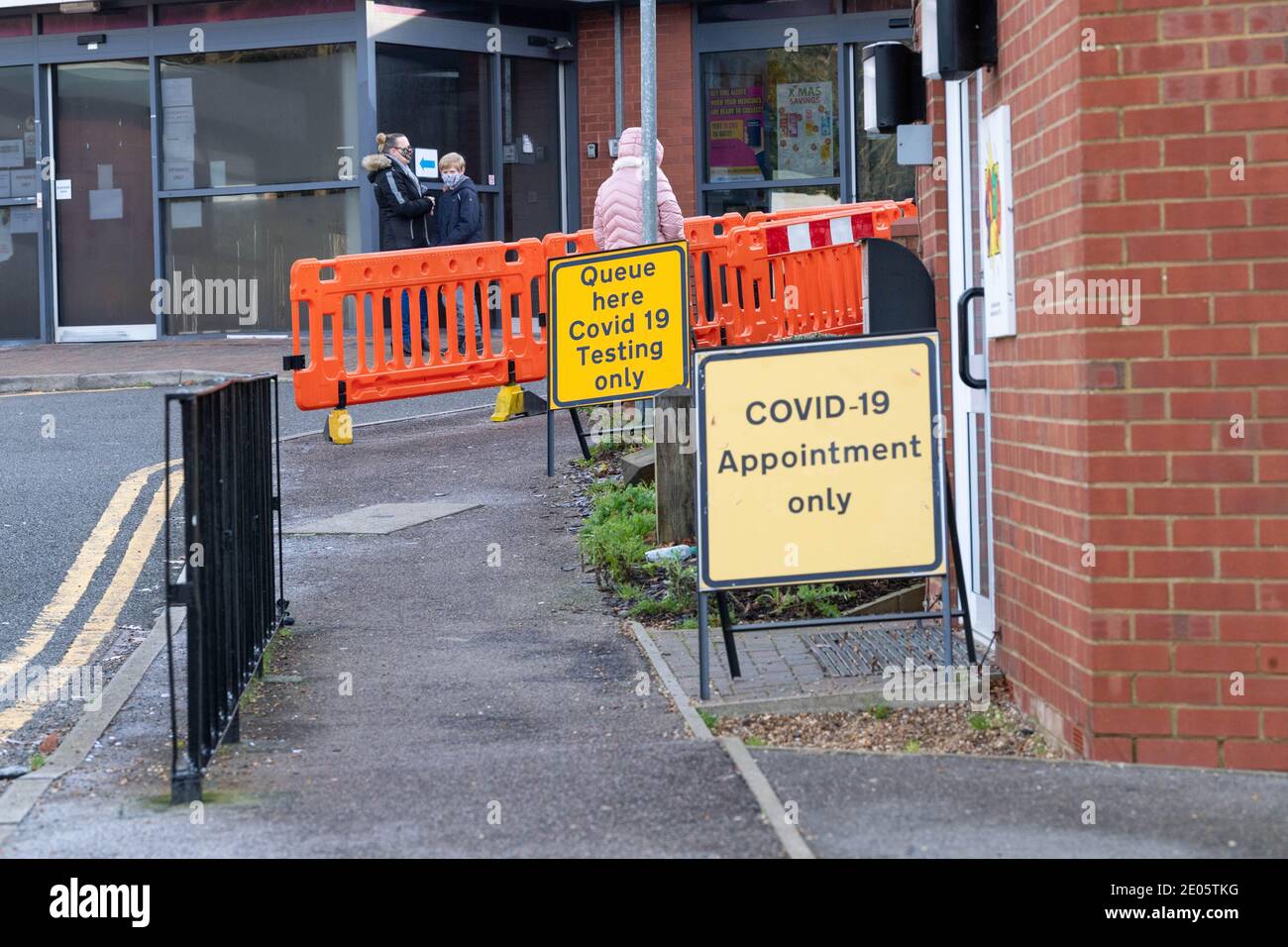 Brentwood Essex 30th December 2020 Brentwood, Essex has the highest covid-19 infection rate in England and Essex has declared a 'Critical incident' due to pressure on hospitals and NHS facilities. The fast Lateral Flow Test centre in Brentwood was virtually deserted Credit: Ian Davidson/Alamy Live News Stock Photo