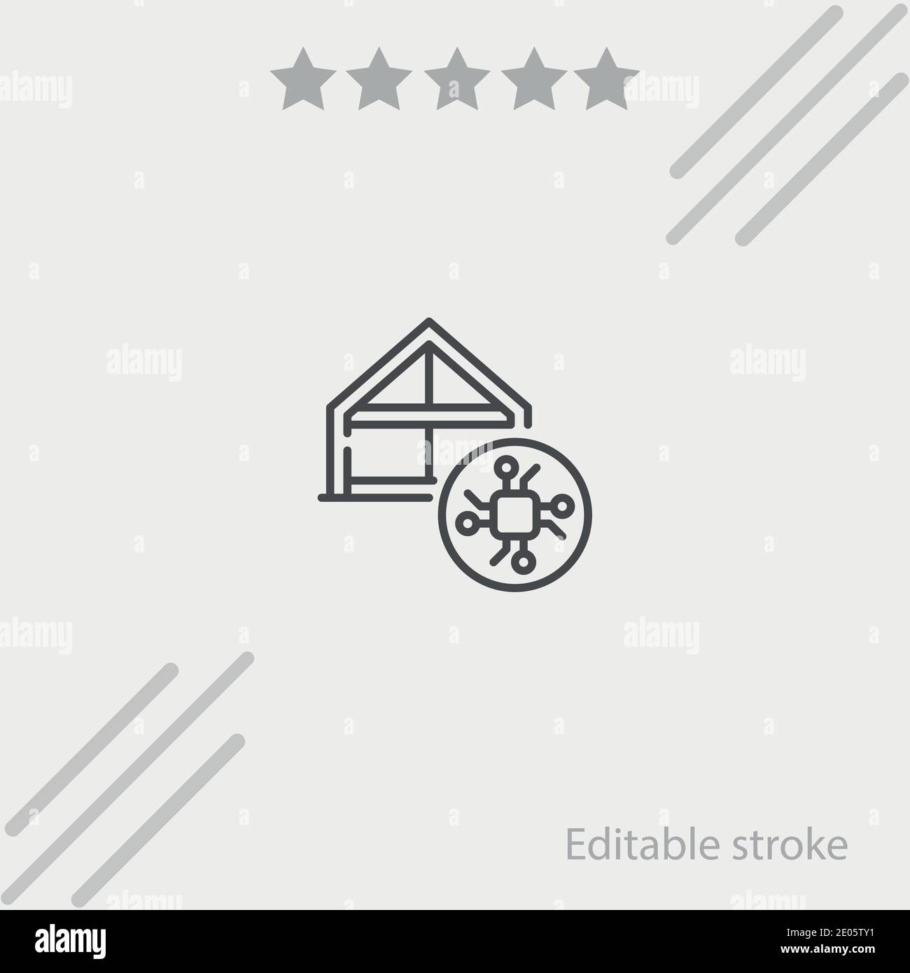 smart house vector icon modern simple vector illustration Stock Vector ...