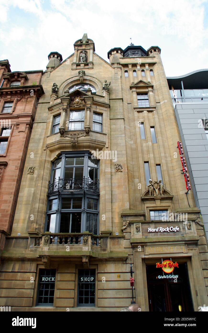 The Athenaeum Glasgow now Hard Rock Cafe Stock Photo