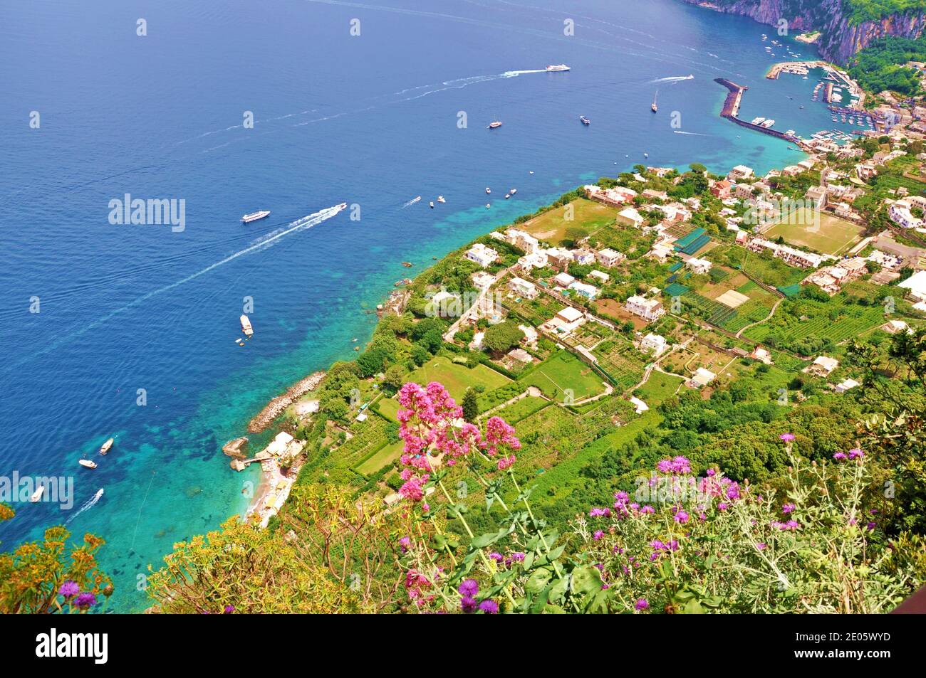 Capri italy beach aerial hi-res stock photography and images - Alamy