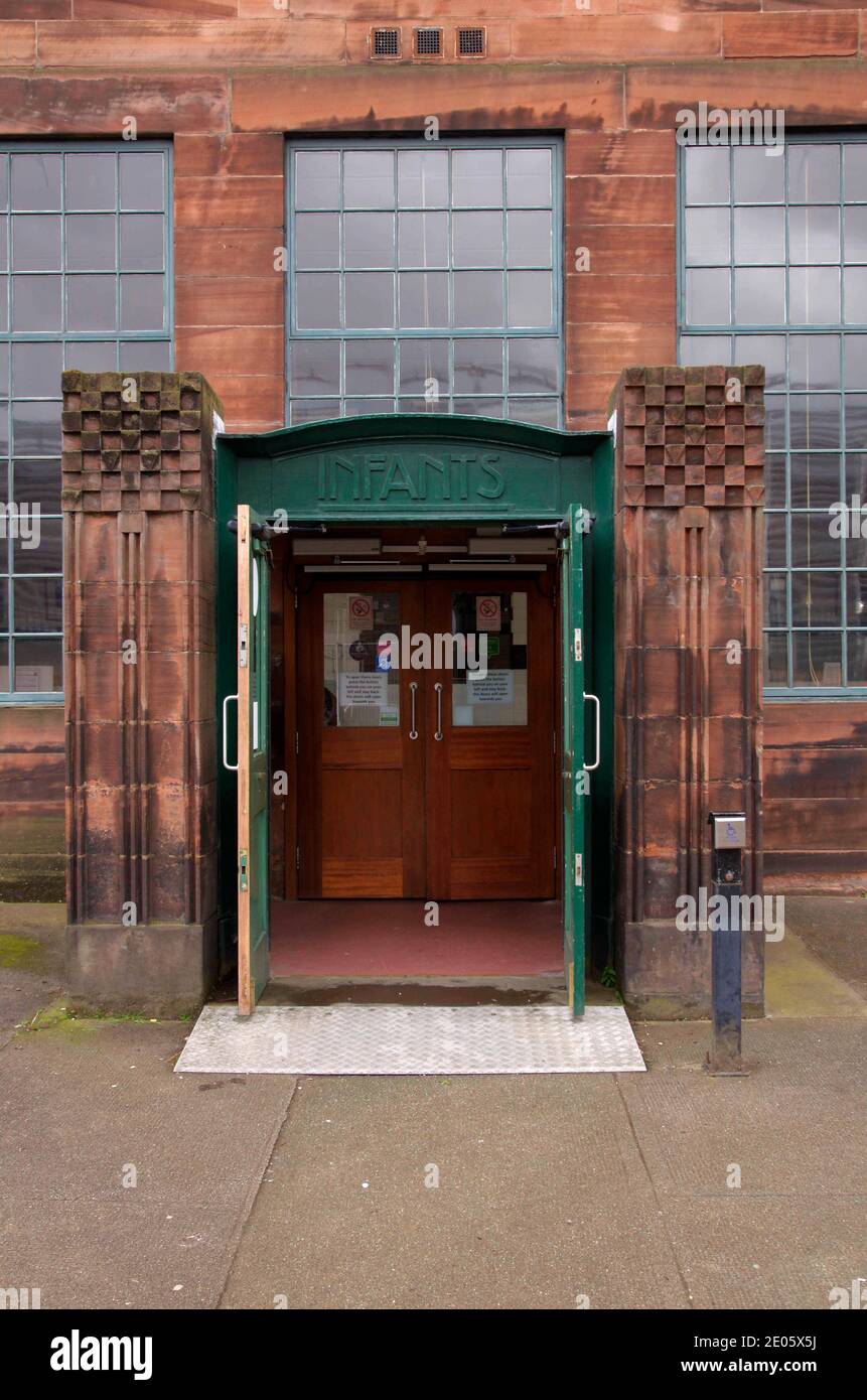Scotland Street School Infants Entrance Stock Photo