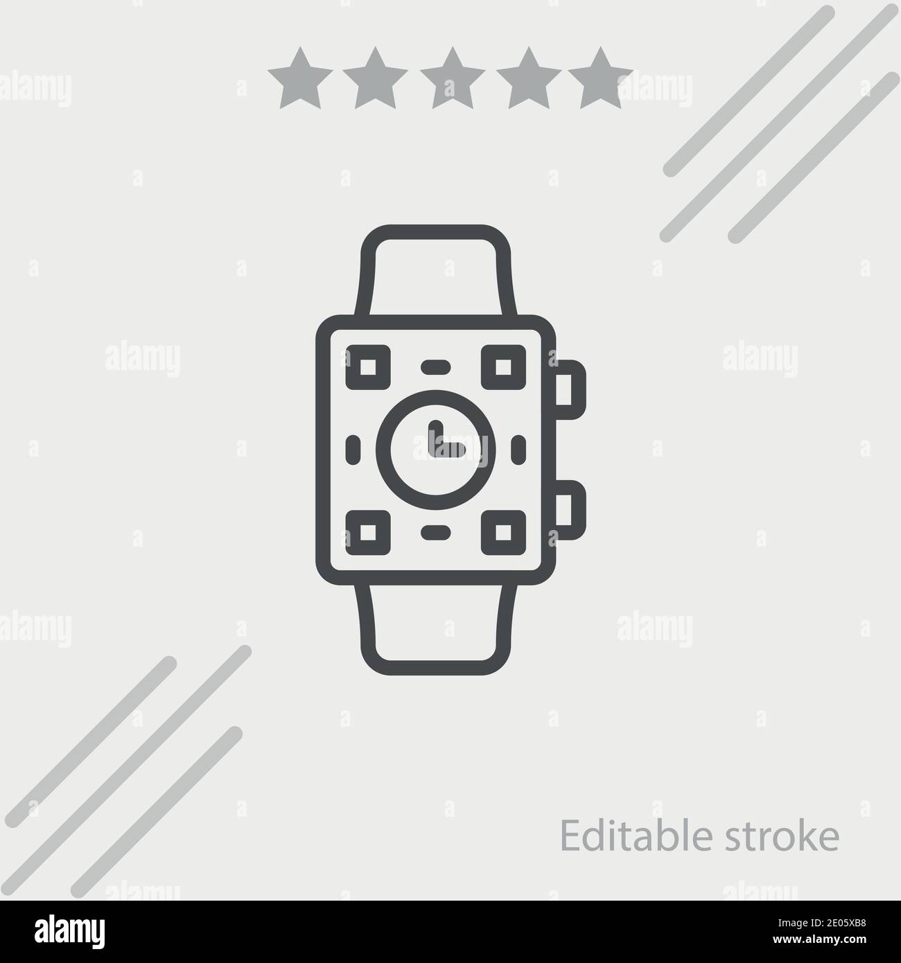 smartwatch vector icon modern simple vector illustration Stock Vector ...