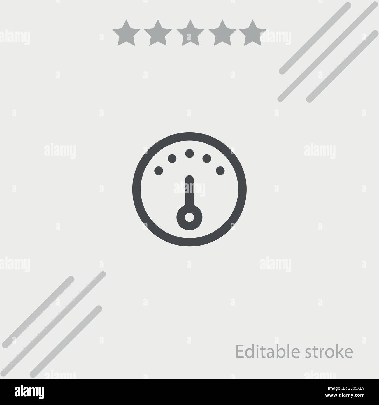 speedometer vector icon modern simple vector illustration Stock Vector ...