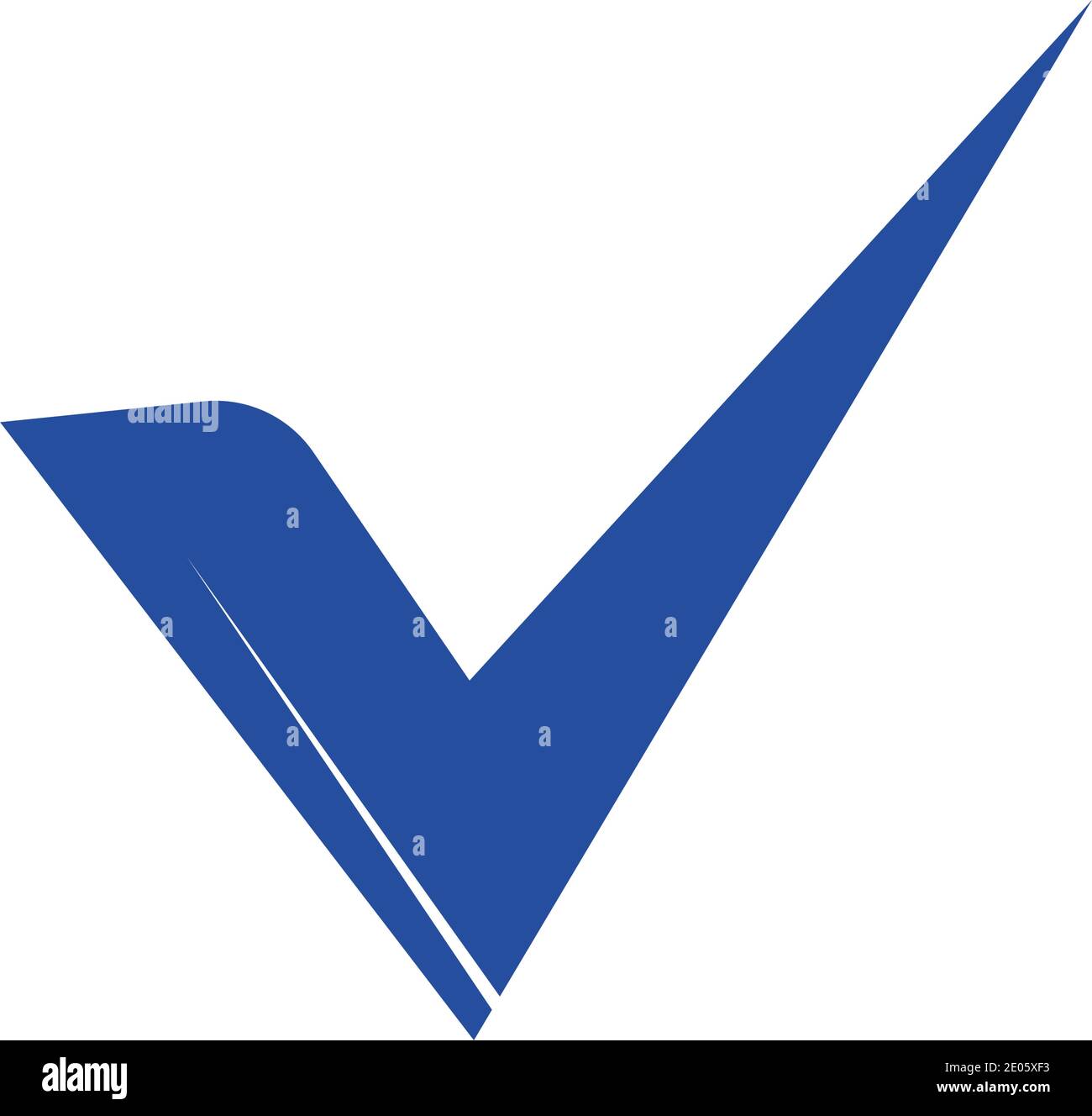 check mark icon vector illustration design template Stock Vector