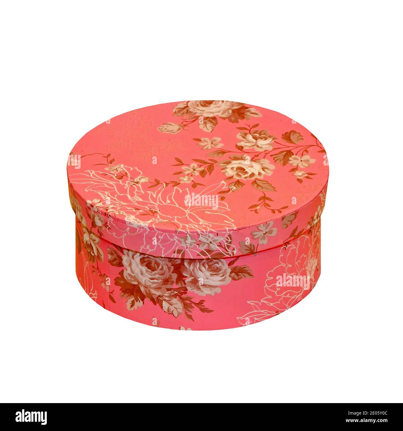 Pink closed gift box Cut Out Stock Images & Pictures - Alamy