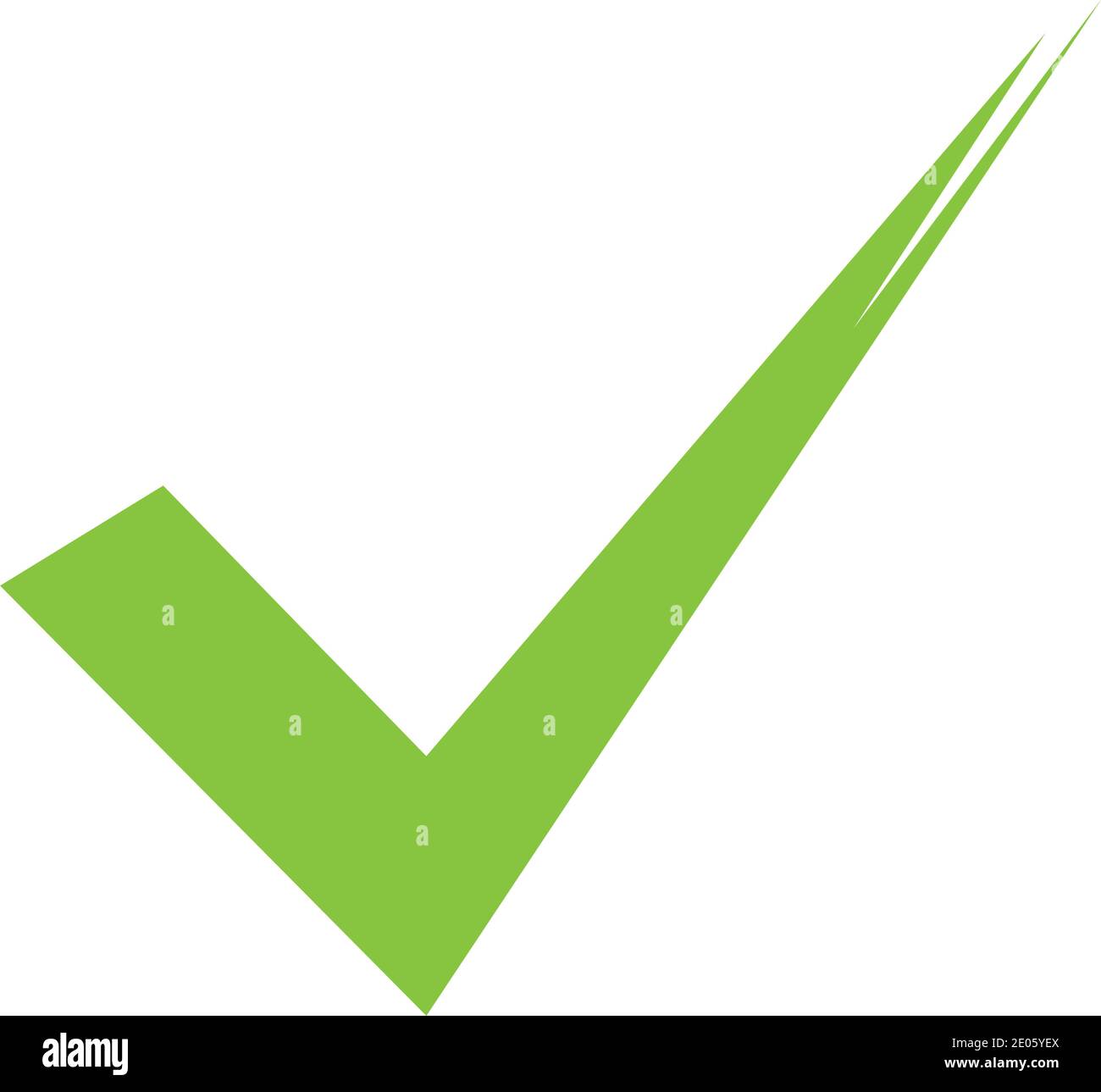 check mark icon vector illustration design template Stock Vector