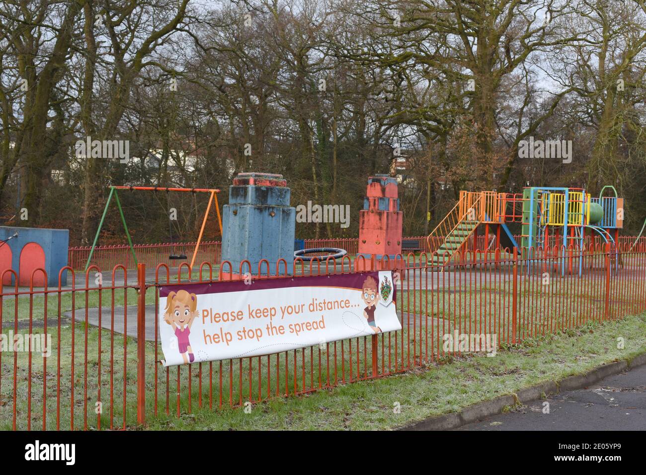 Childrens playground stop the spread number 3967 Stock Photo