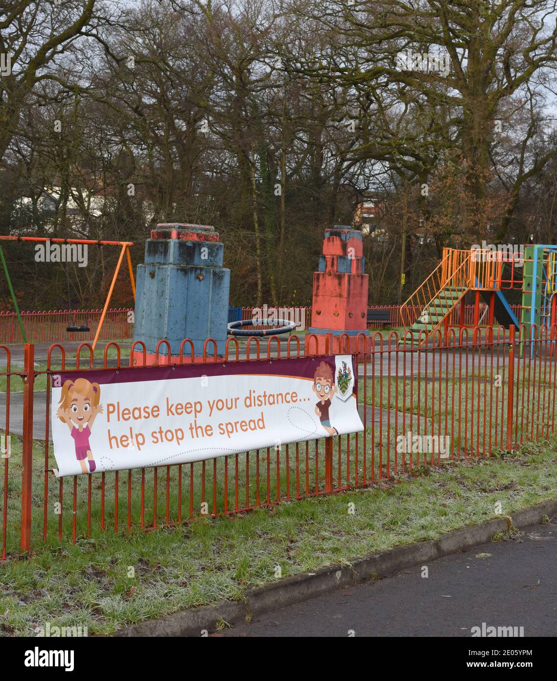 Children's playground stop the spread number 3968 Stock Photo