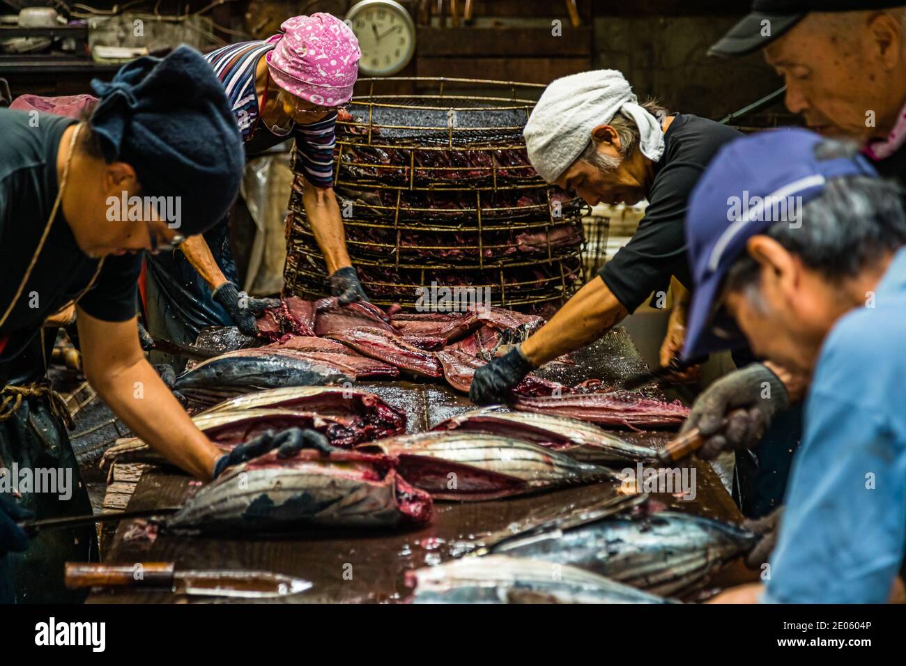 Yasuhisa Serizawa's Katsuobushi Manufacture in Nishiizu-Cho, Shizuoka, Japan Stock Photo