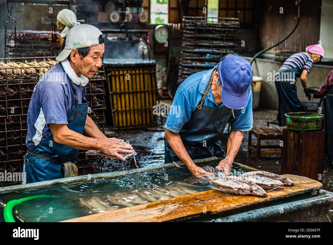 Yasuhisa Serizawa's Katsuobushi Manufacture in Nishiizu-Cho, Shizuoka, Japan Stock Photo