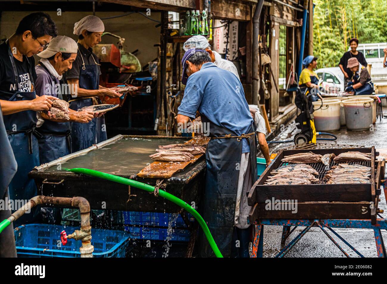 Yasuhisa Serizawa's Katsuobushi Manufacture in Nishiizu-Cho, Shizuoka, Japan Stock Photo
