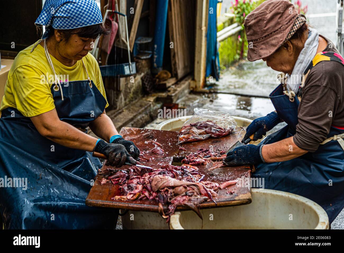 Yasuhisa Serizawa's Katsuobushi Manufacture in Nishiizu-Cho, Shizuoka, Japan Stock Photo