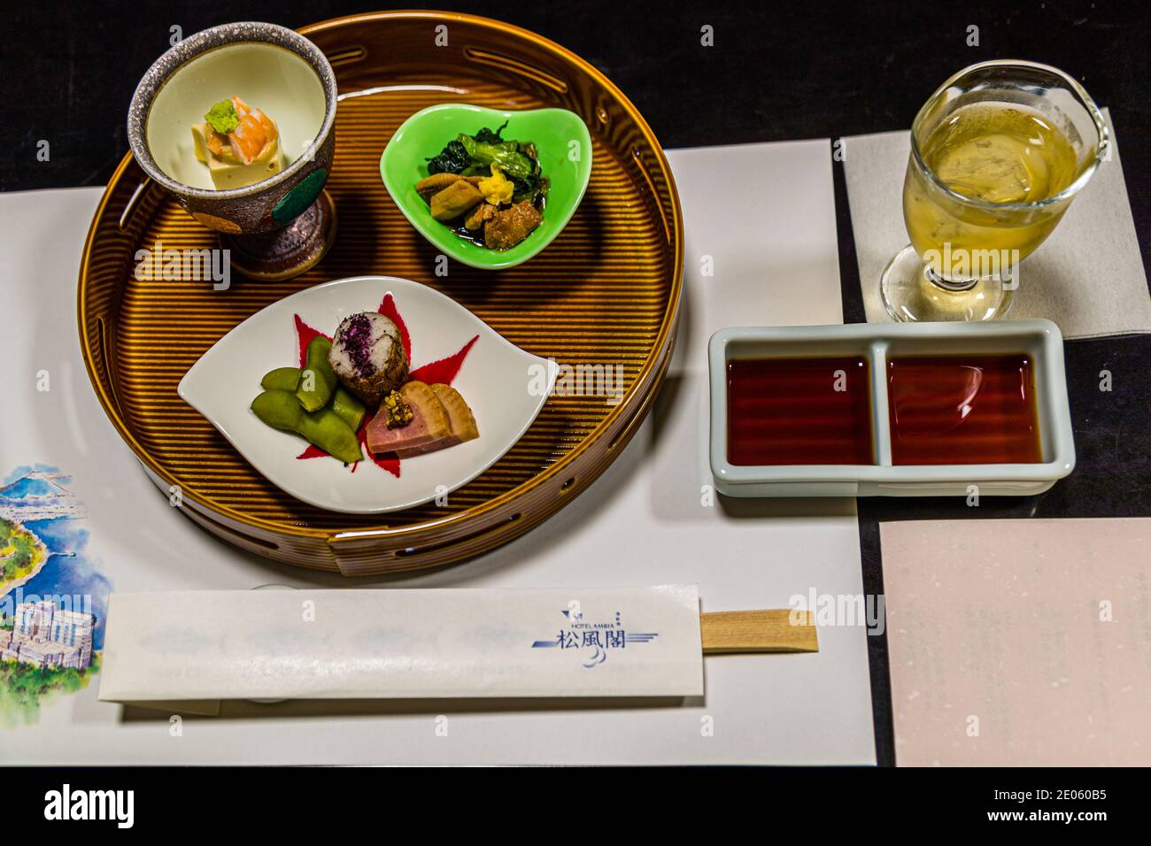 Lunch dish in Japanese Restaurant in Numazu, Japan Stock Photo