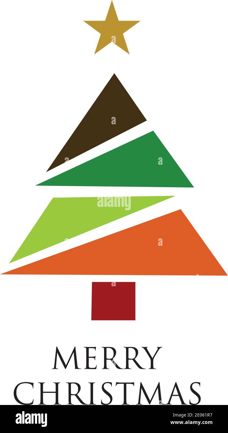 Christmas tree Vector Illustration. Stock Vector