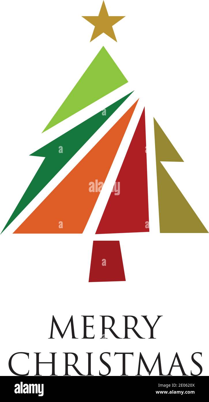 Christmas tree Vector Illustration. Stock Vector