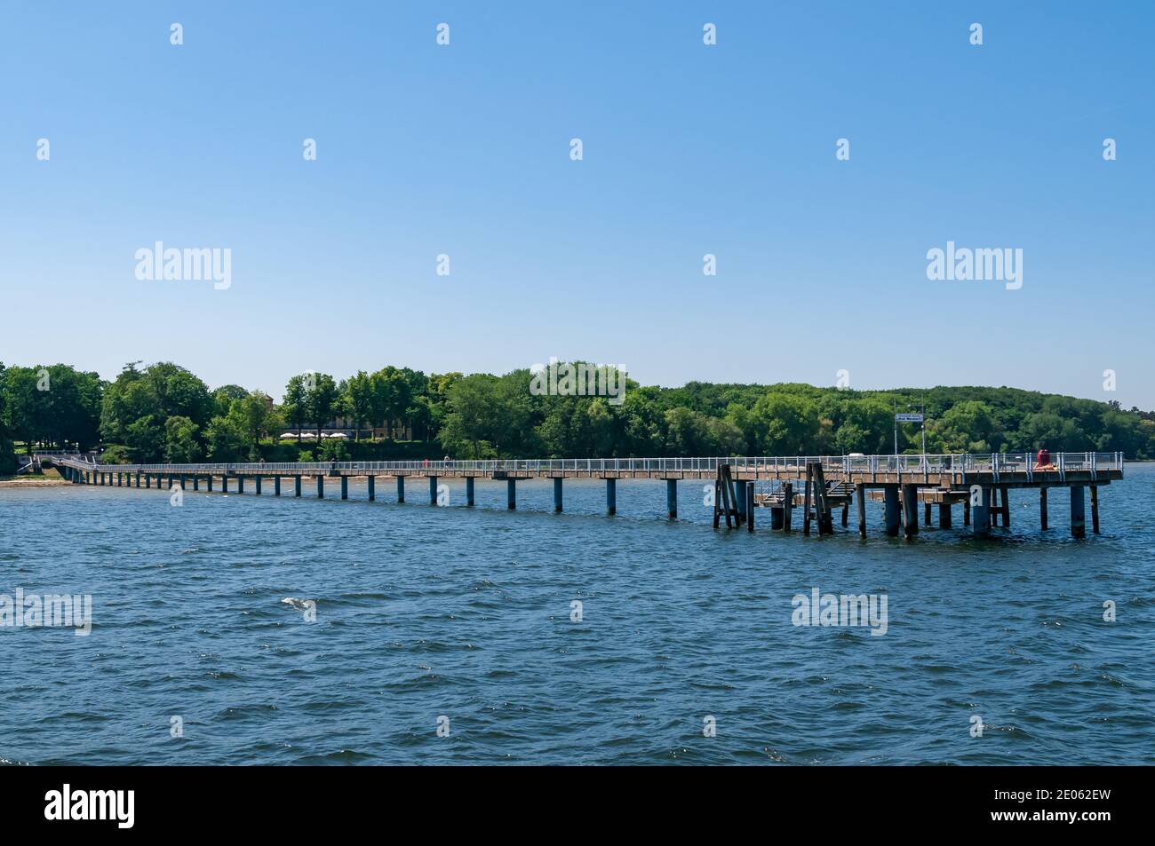 Landing Stage Bad Wendorf at the Baltic Sea close to the Hanseatic City of Wismar Stock Photo