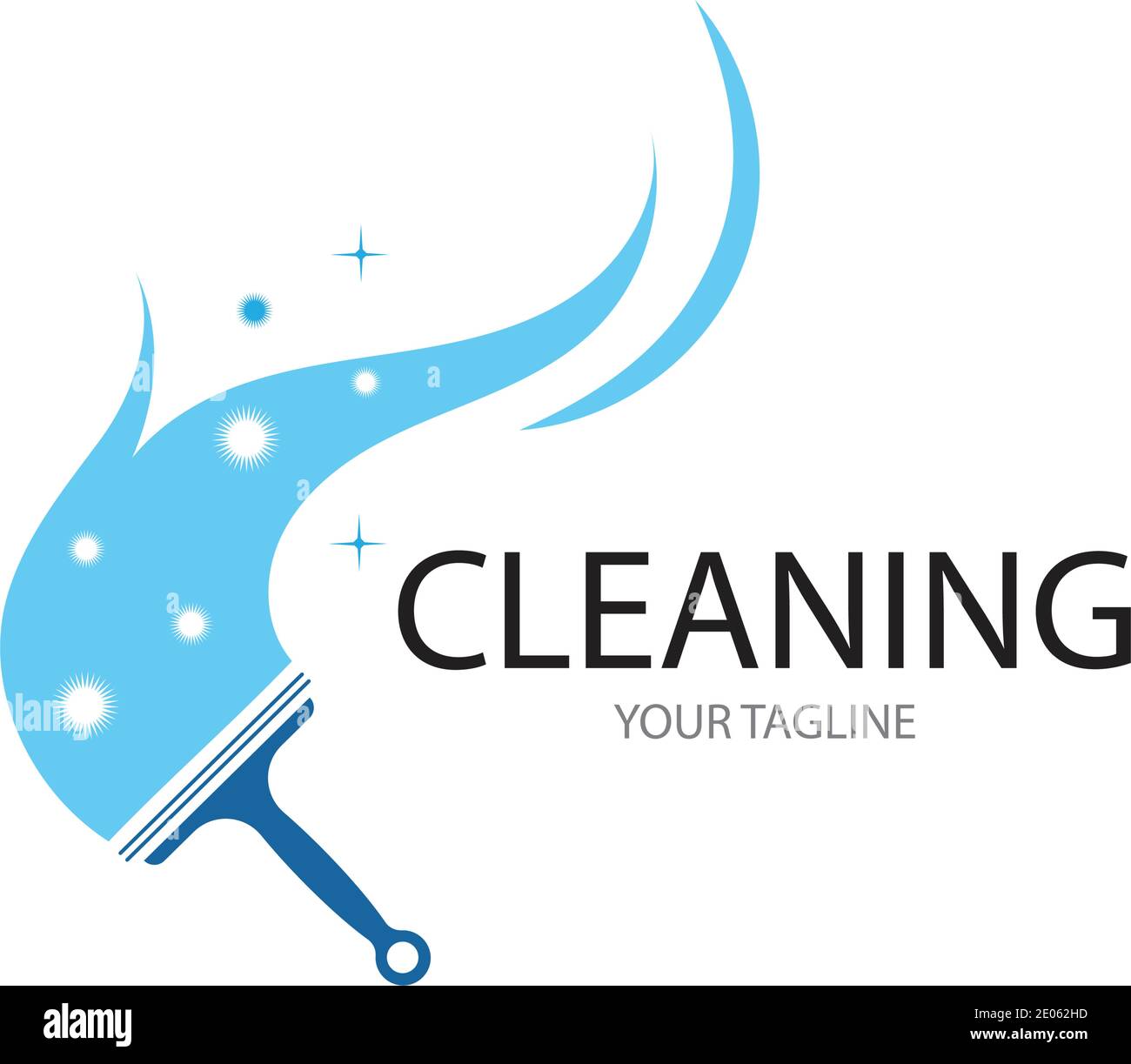 Cleaning logo and symbol illustration vector template Stock Vector