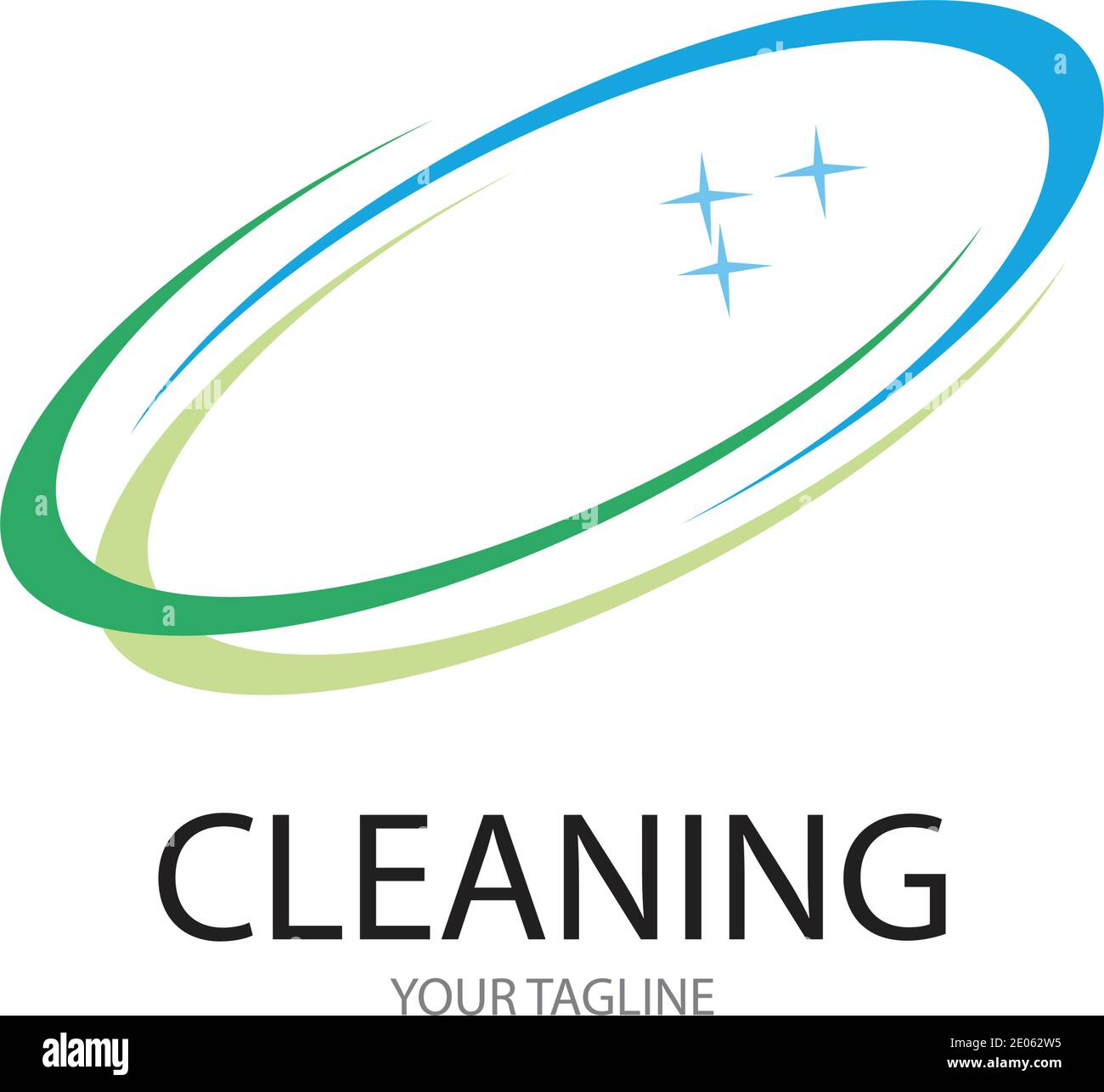 Cleaning logo and symbol illustration vector template Stock Vector