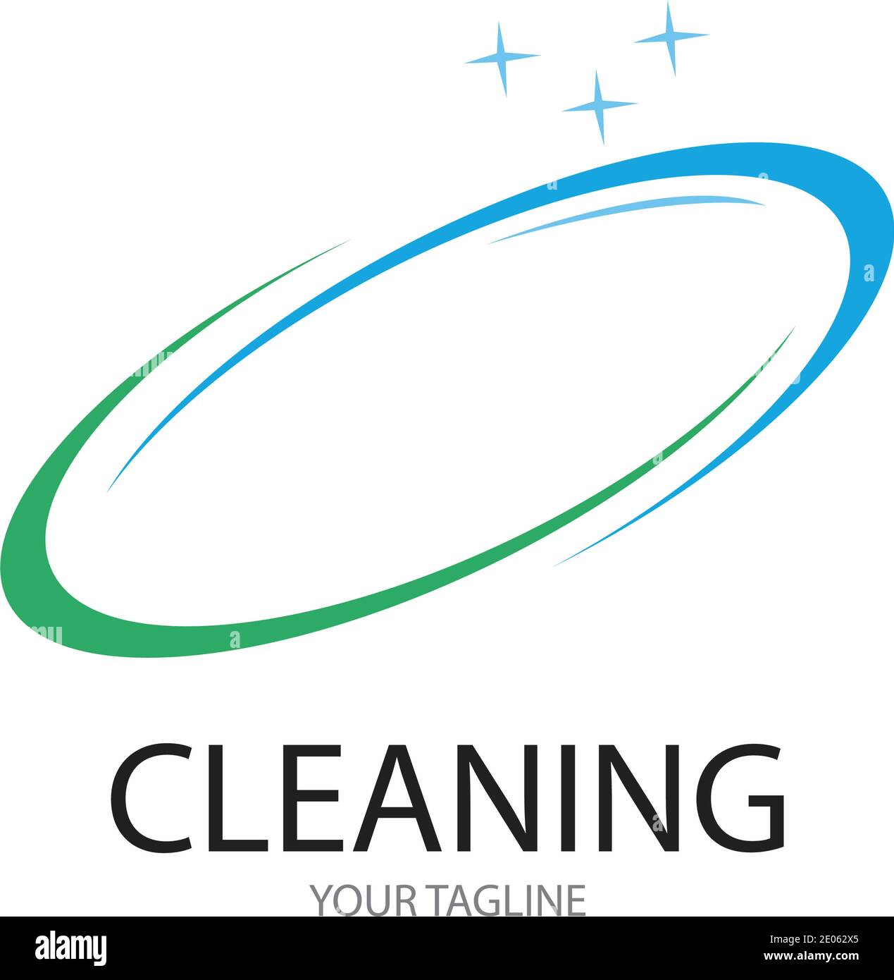 Cleaning logo and symbol illustration vector template Stock Vector