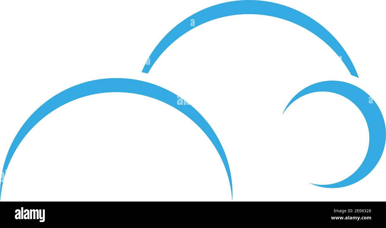 Cloud logo template vector illustration design icons Stock Vector Image ...