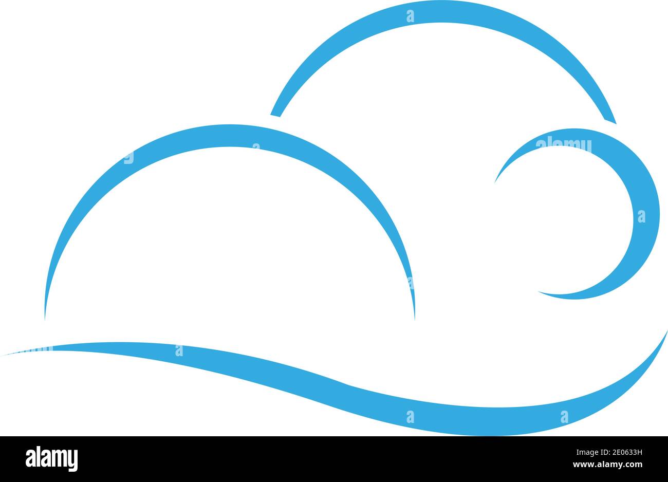 Cloud logo template vector illustration design icons Stock Vector