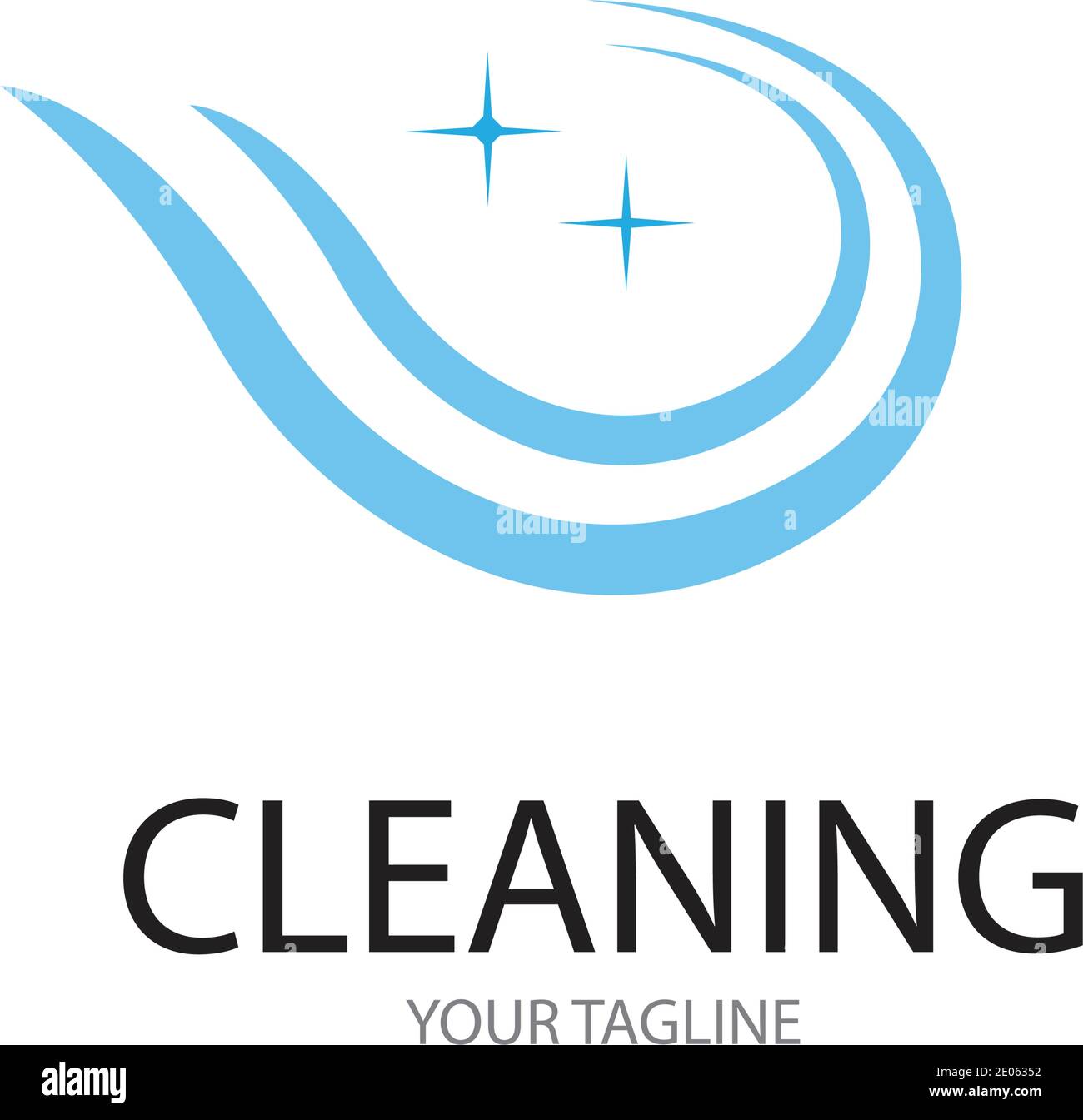 Cleaning logo and symbol illustration vector template Stock Vector