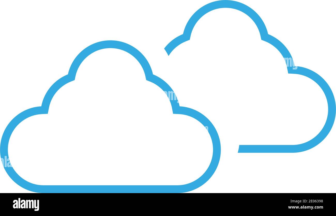 Cloud logo template vector illustration design icons Stock Vector Image ...