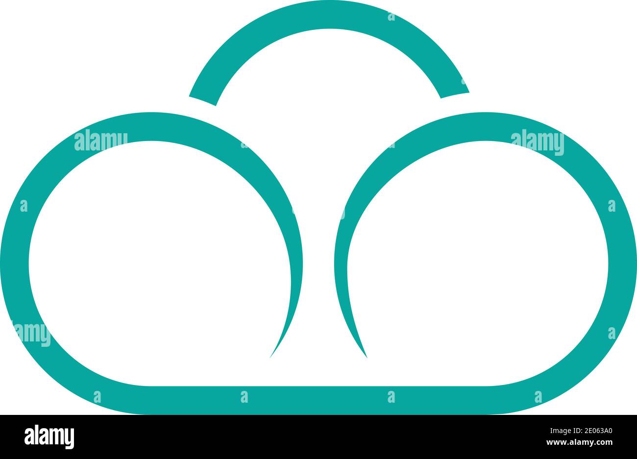 Cloud logo template vector illustration design icons Stock Vector
