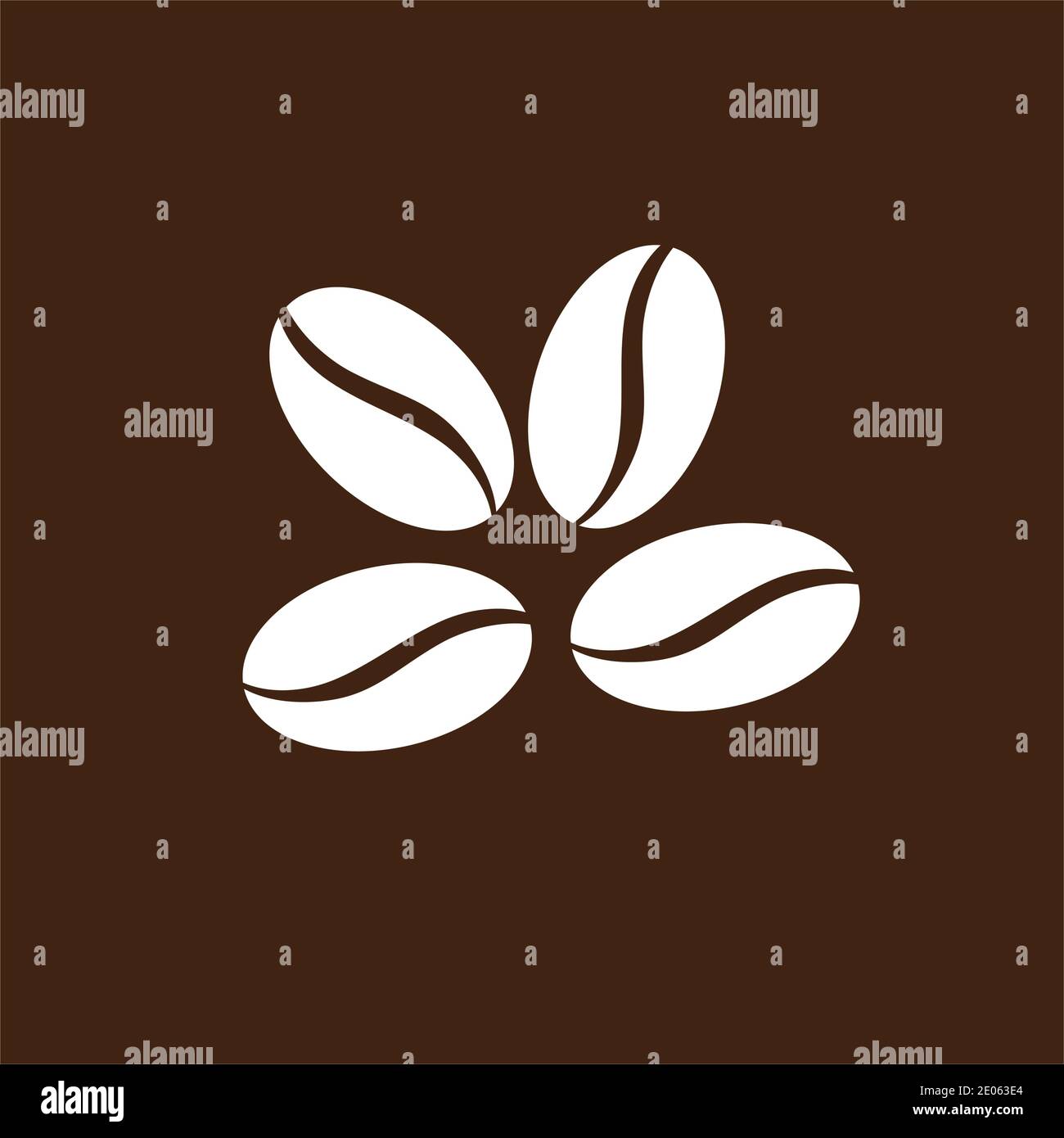coffee bean icon vector illustration template Stock Vector Image & Art ...