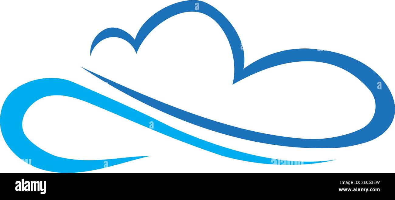 Cloud logo template vector illustration design icons Stock Vector Image ...