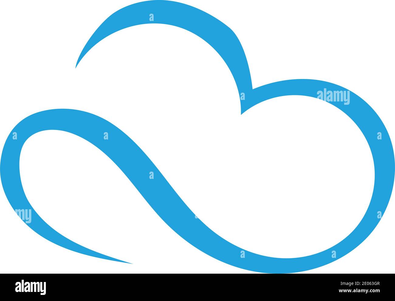 Cloud logo template vector illustration design icons Stock Vector