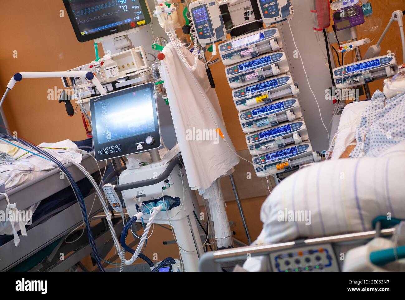Coma Patient Hospital Bed High Resolution Stock Photography and Images