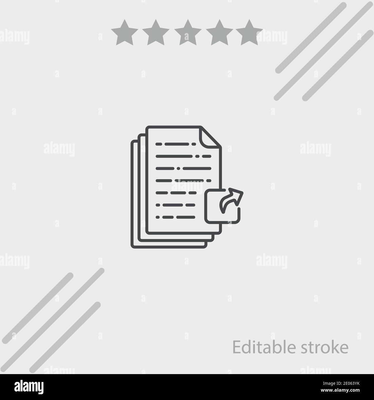 document vector icon modern simple vector illustration Stock Vector ...