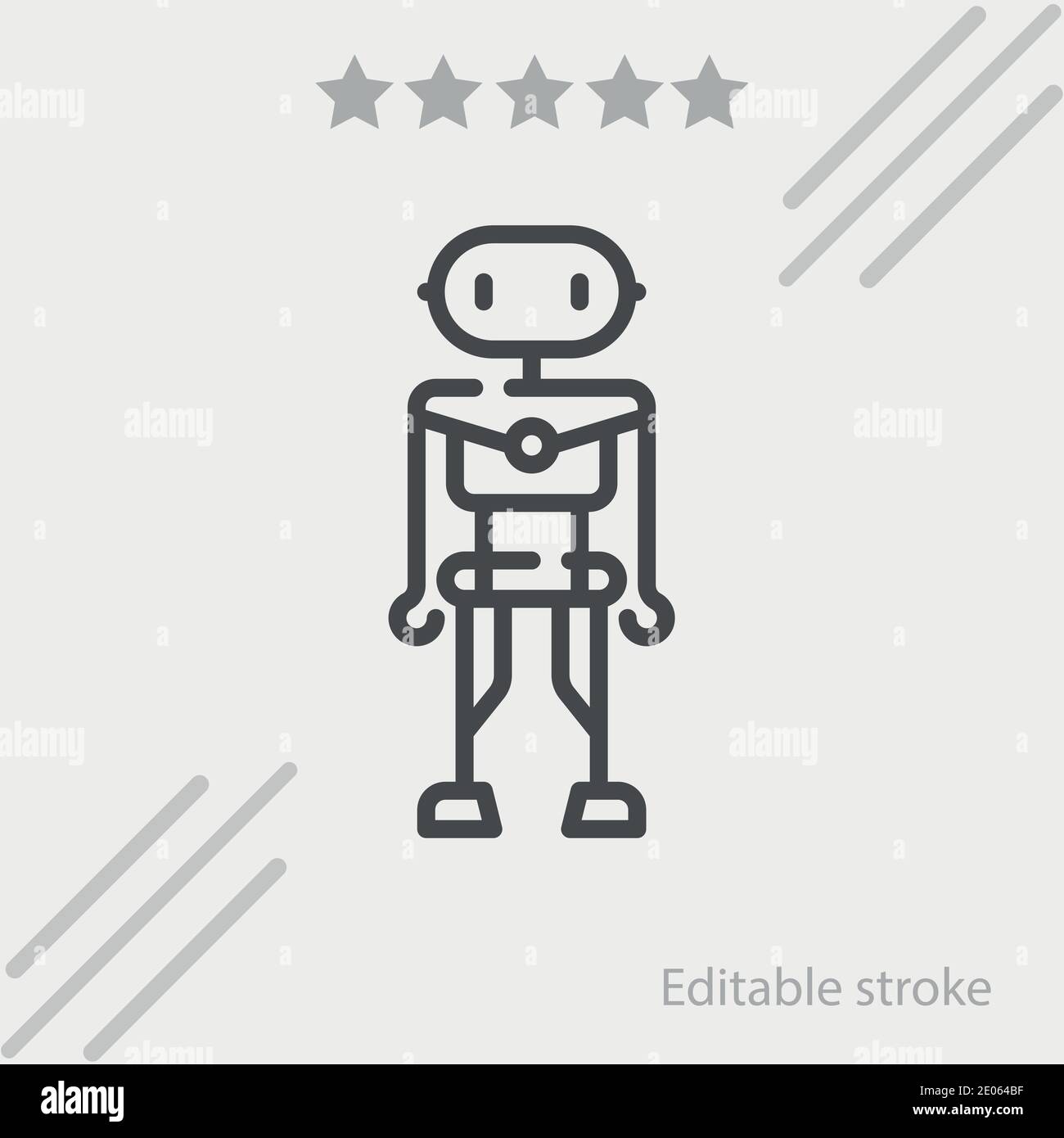 robot vector icon modern simple vector illustration Stock Vector Image ...