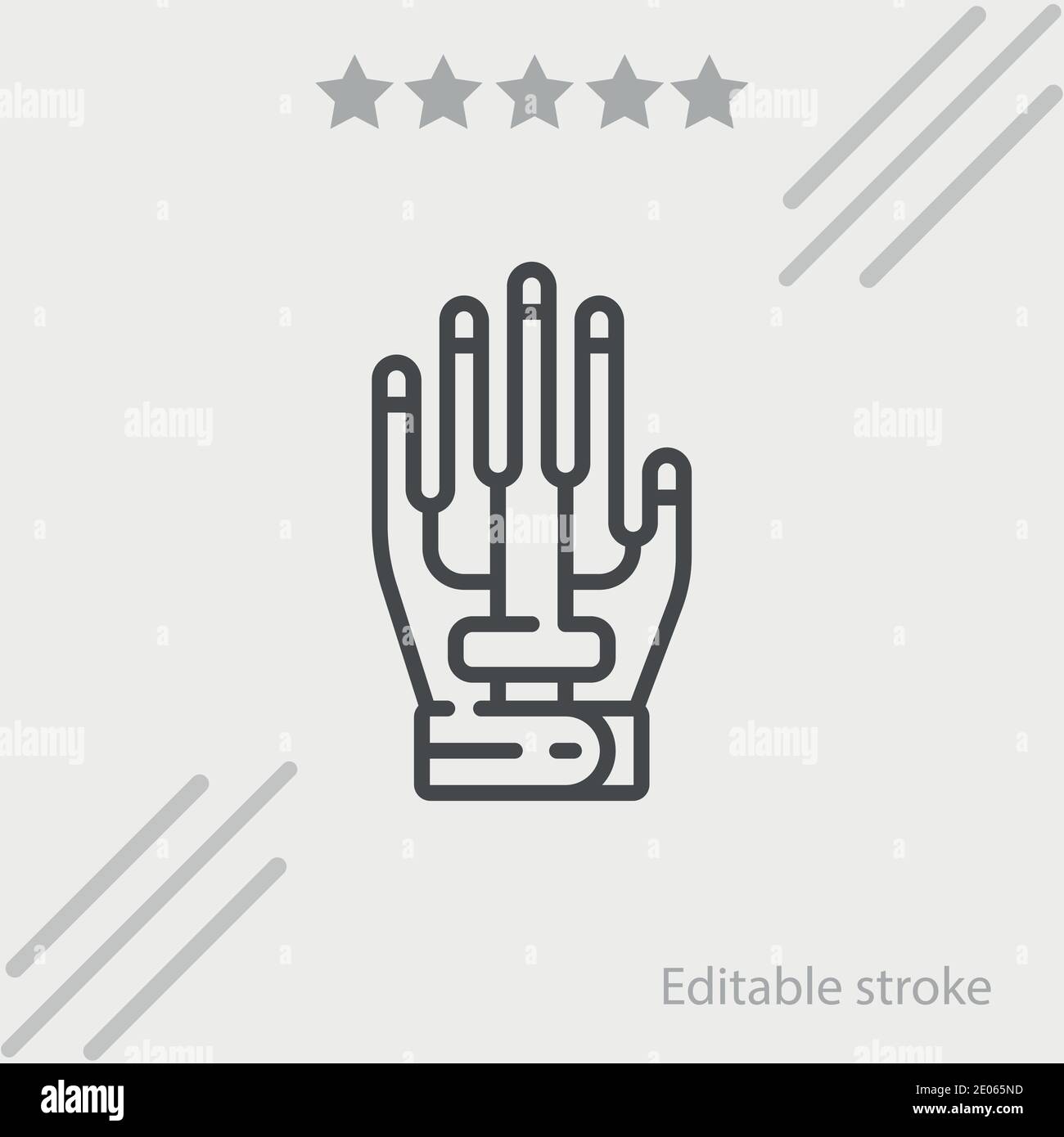 mechanical arm vector icon modern simple vector illustration Stock ...