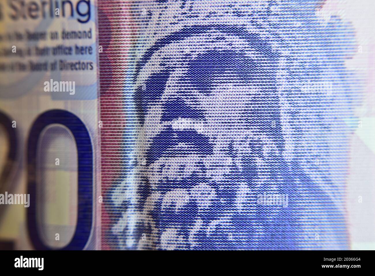 20 pounds scottish note Stock Photo