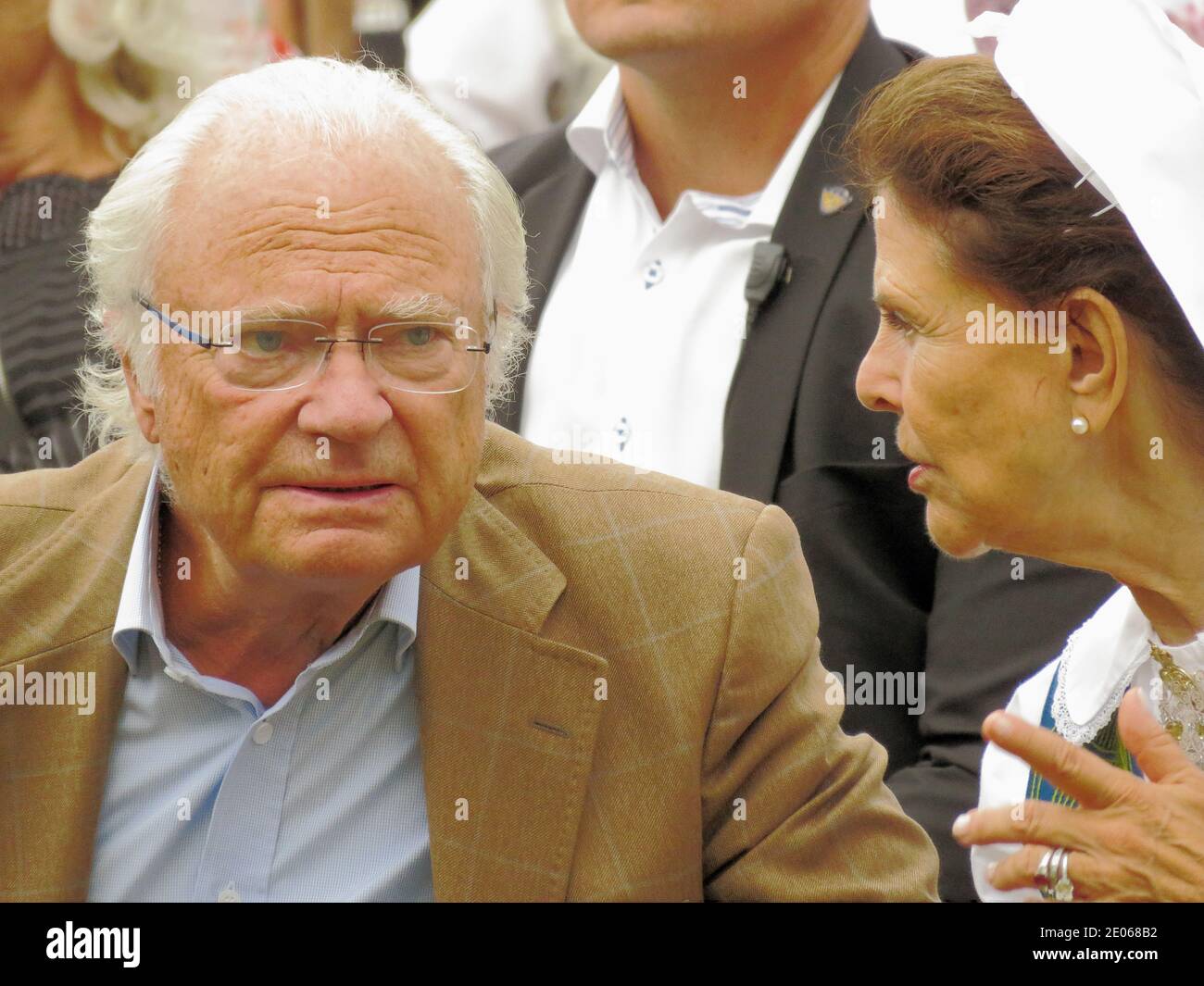 Swedish Queen Silvia and King Carl XVI photo: Bo Arrhed Stock Photo