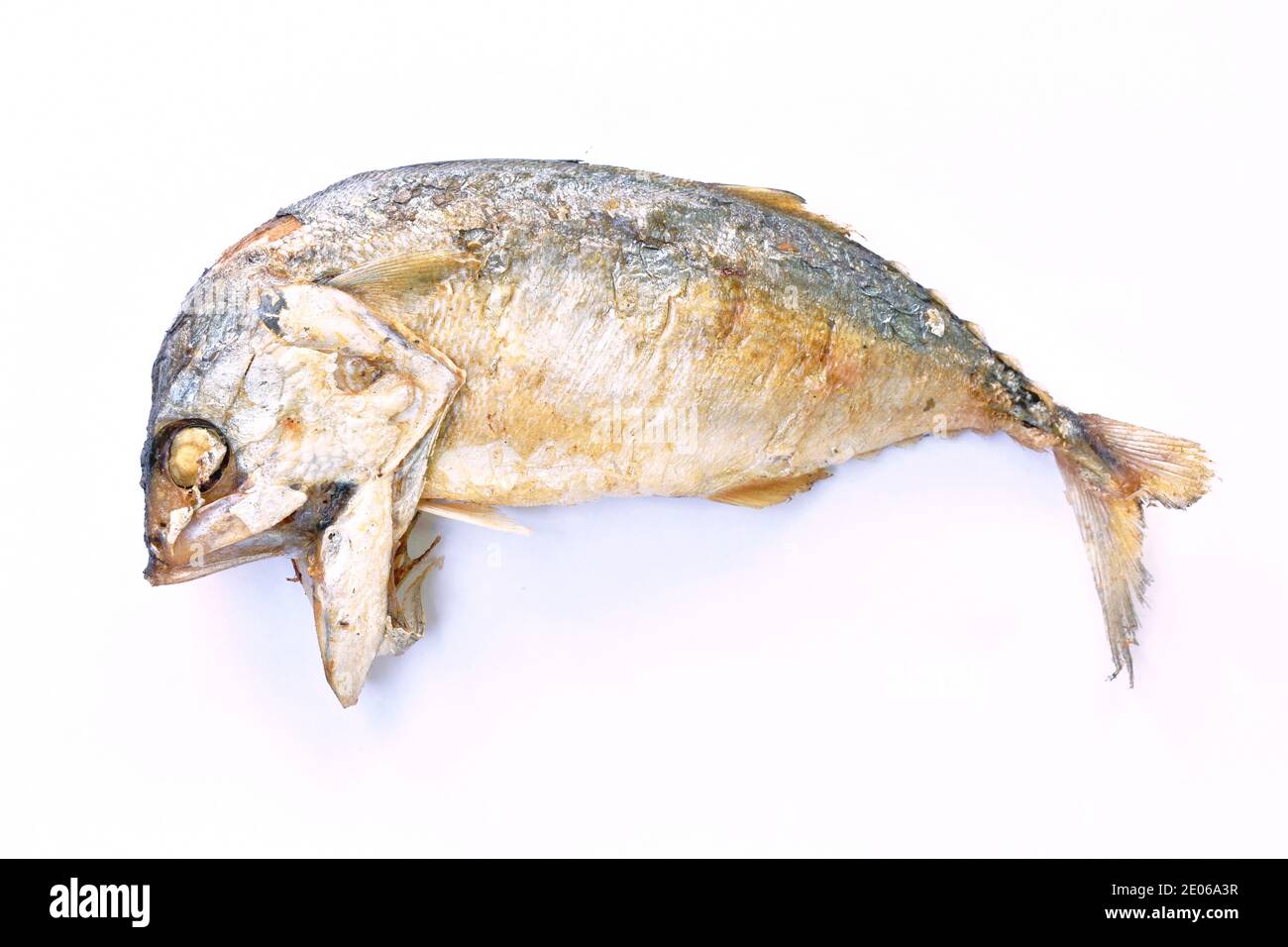 deep fried mackerel fish on plate Stock Photo Alamy