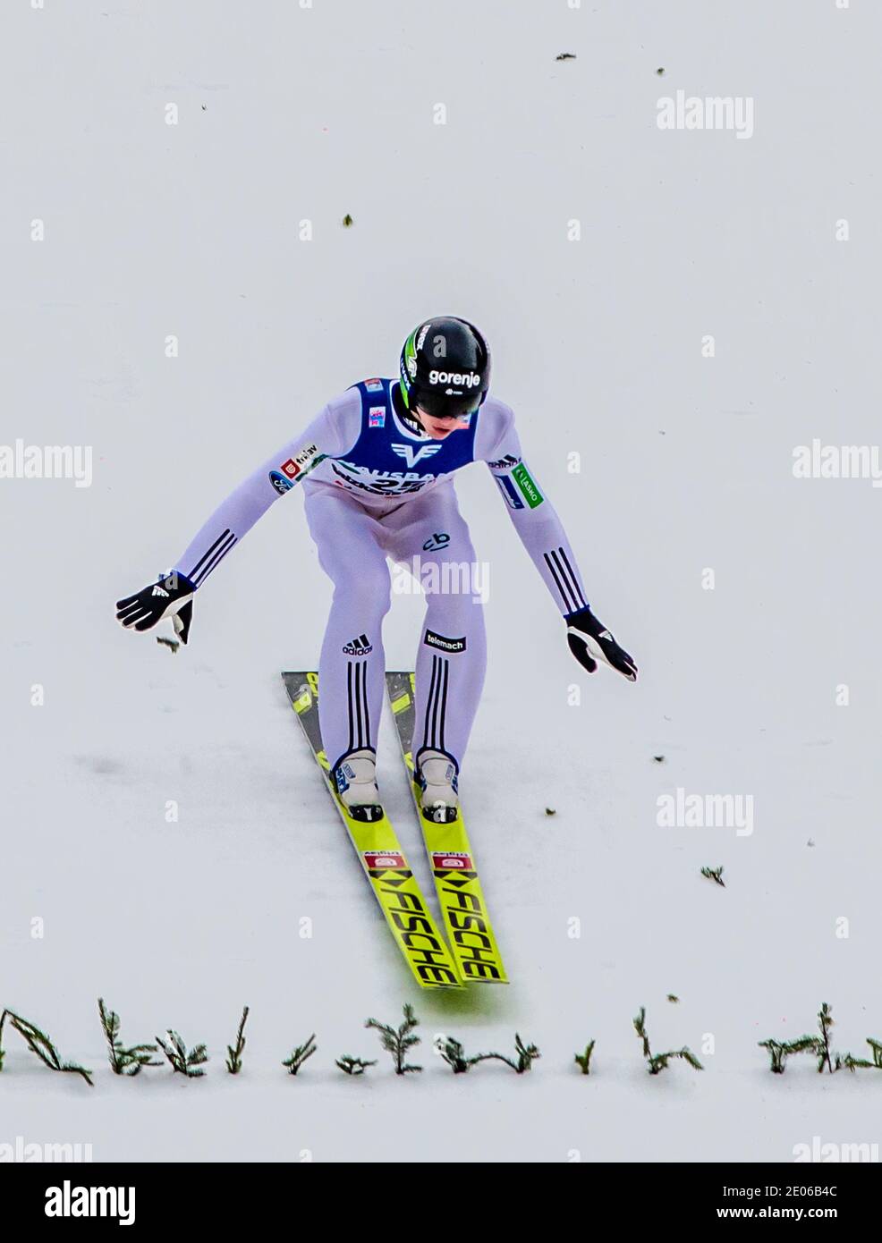 bad mitterndorf, austria, 13 jan 2018, ski flying at ski jumping hill ...