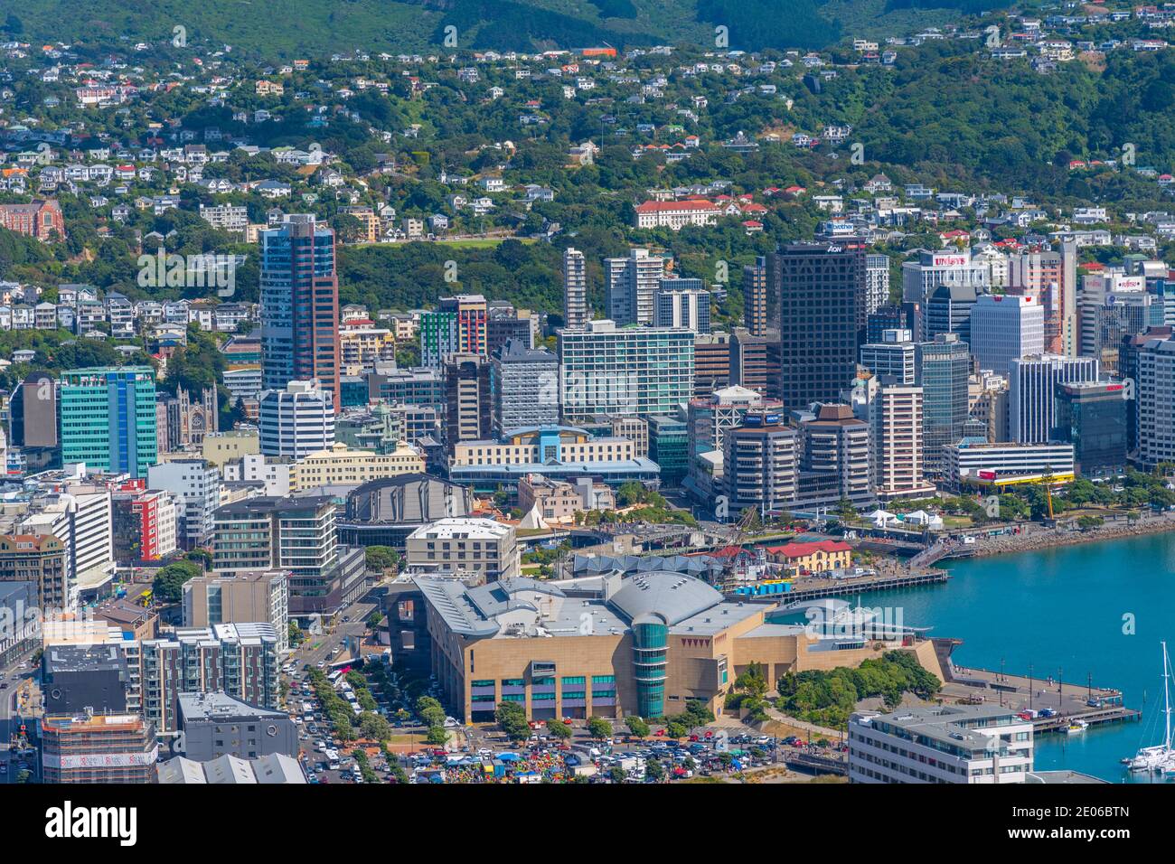 WELLINGTON, NEW ZEALAND, FEBRUARY 9, 2020: Museum of New Zealand Te Papa Tongarewa in Wellington, New Zealand Stock Photo