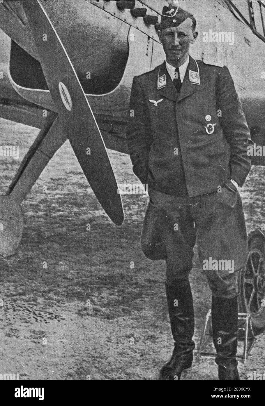 NORWAY - 1930s: Reinhard Heydrich was also a major in the Luftwaffe, flying nearly 100 combat missions until 22 July 1941, when his plane was hit by S Stock Photo